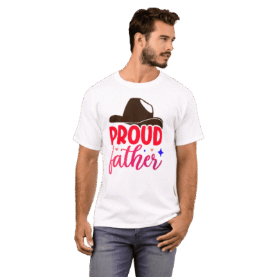 Removal.ai 3e0191d4 F5b1 4e06 8300 65a41980d148 Zazzle Proud Father T Shirt Front Full E1778426568559